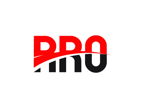RRO Letter Initial Logo Design Vector Illustration