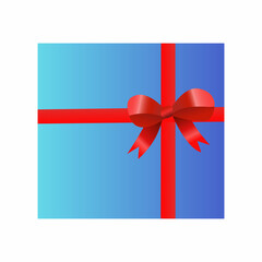 Present gift box icon. Christmas gift 