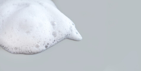 Bubble foam soap shampoo cleanser or detergent background
