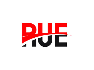 RUE Letter Initial Logo Design Vector Illustration