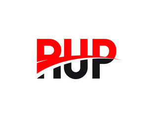 RUP Letter Initial Logo Design Vector Illustration