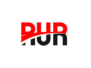 RUR Letter Initial Logo Design Vector Illustration