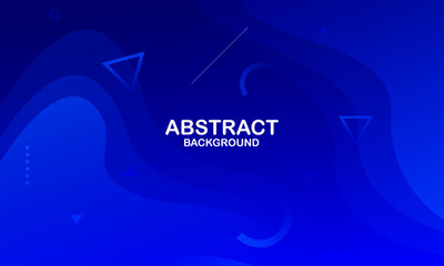 Abstract blue wave background. Vector illustration