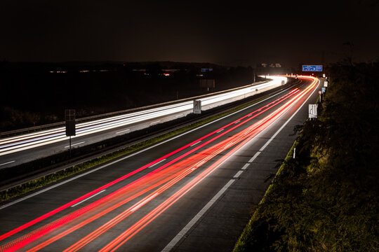 A long exposure on a german freeway