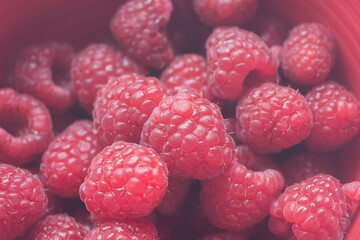 close up of raspberries