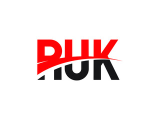 RUK Letter Initial Logo Design Vector Illustration