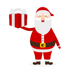 Santa Claus for christmas on a white background 