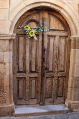 drewniane stare drzwi