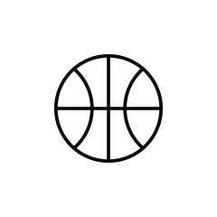 Ball, basketball line icon design concept 