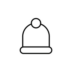 Beanie line icon design concept 