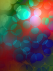 colorful abstract background with bokeh