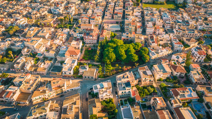 Fototapeta premium Amazing Panorama of Donnalucata at Dawn from above, Scicli, Ragusa, Sicily, Italy, Europe