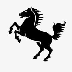 horse silhouette illustration