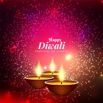 Abstract Happy Diwali beautiful decorative background