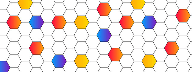 hexagon concept design abstract technology background vector EPS, Abstract colorful hexagon concept background.