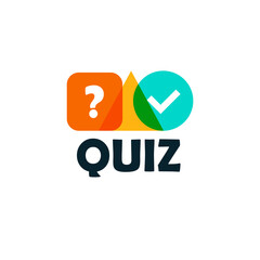 Fototapeta na wymiar Quiz logo icon