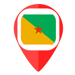 France Guiana pin marker pointer locator