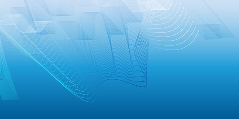 Modern soft blue background with lines