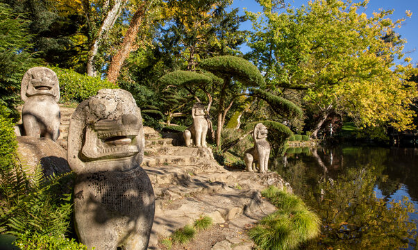 Parc oriental de Maul&eacute;vrier en Anjou, Pays de la Loire, France.
