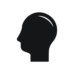 human head icon . Human head profile