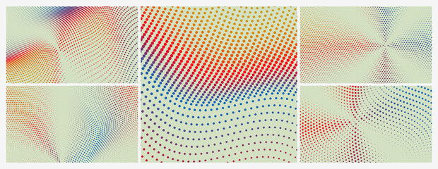 Wavy dotted background. Abstract polka dots pattern. 3d vector illustration with particles. © Login