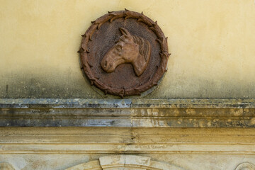 architectural details of a palace in Estoi, Algarve, Portugal