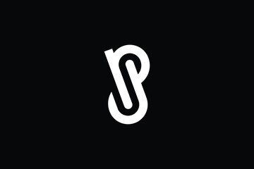 SP logo letter design on luxury background. PS logo monogram initials letter concept. SP icon logo design. PS elegant and Professional letter icon design on black background. S P PS SP - obrazy, fototapety, plakaty