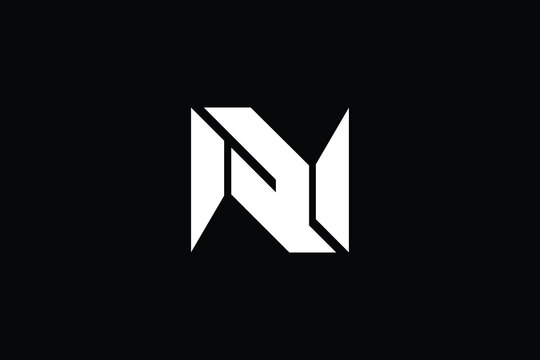 recommend clip art: RN logo letter design on luxury background. NR logo monogram initials letter concept. RN icon logo design. NR elegant and Professional letter icon design on black background. N R RN NR