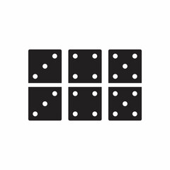 dice icon. Flat design style