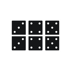 dice icon. Flat design style
