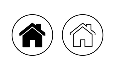 House icons set. Home sign and symbol