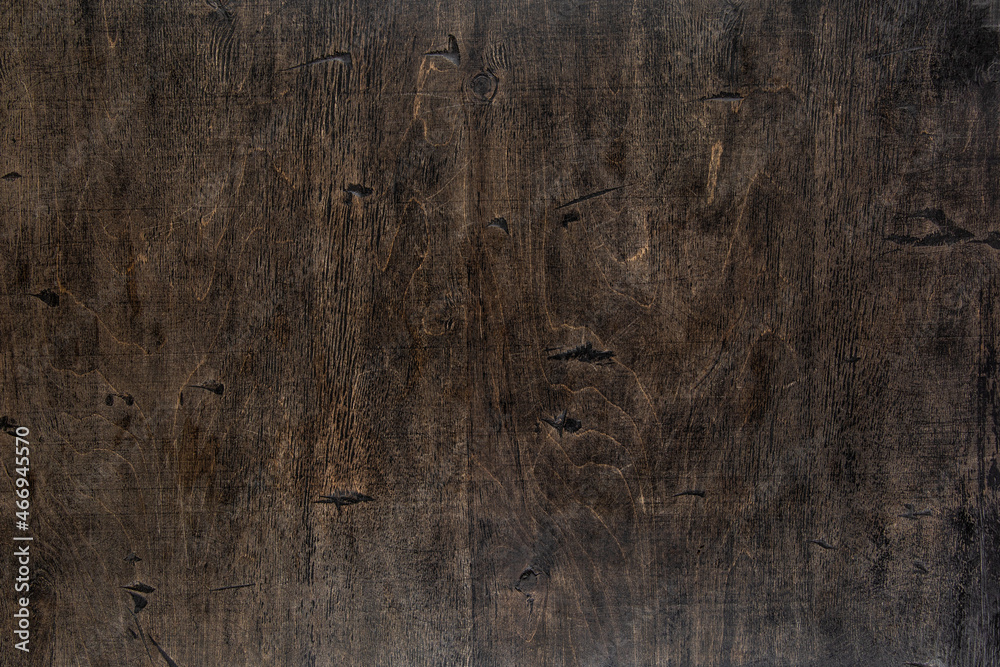 Wall mural dark wooden background. rustic weathered wood texture