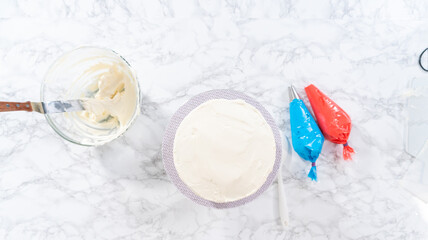 4th of July chocolate cake