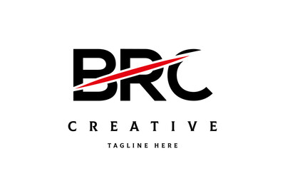 BRC creative cut three latter logo