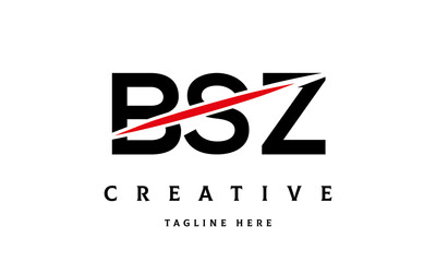 BSZ creative cut three latter logo