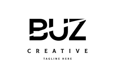 BUZ creative cut three latter logo