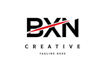 BXN creative cut three latter logo