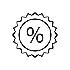 percent icon or logo isolated sign symbo