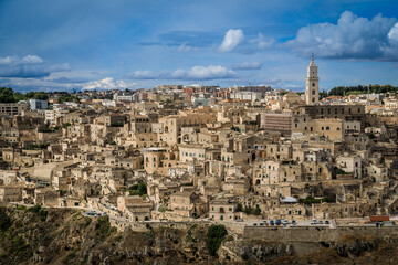 Fototapeta na wymiar Stadtansicht Matera, Italien
