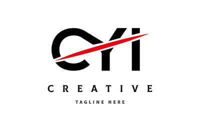 CYI creative cut three latter logo