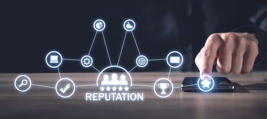 Concept of Reputation. Customer relationship. Business