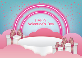 valentine card art design vector