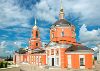 Fototapeta na wymiar Church of the Great Martyr Nikita in the Nikitsky Kashirsky Monastery in the city of Kashira, Russia
