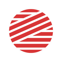 Wool vector icon. Red symbol