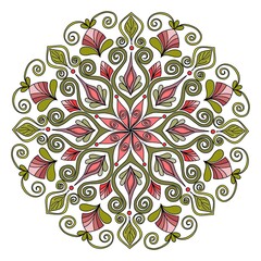 Christmas wreath Mandala
