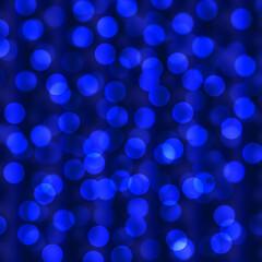 abstract blue bookeh dark Print