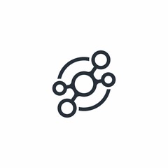 Advanced electronic data recognition system. Vector illustration isolated on white background.