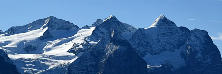 Crédence de cuisine en verre imprimé Mont Blanc panorama of the mountains