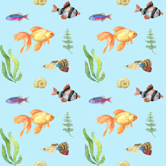 pattern with fishes