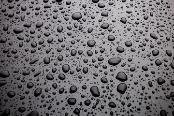 water drops on black background